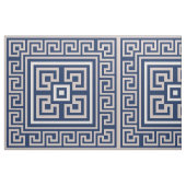Griechisch Meander - griechischer Schlüssel - Blau Stoff (Fat Quarter (45,7 x 55,9 cm))