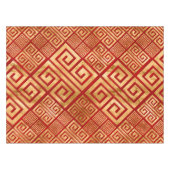 Griechisch Meander - griechischer Schlüssel - Gold Tischdecke (Vorderseite (Horizontal))