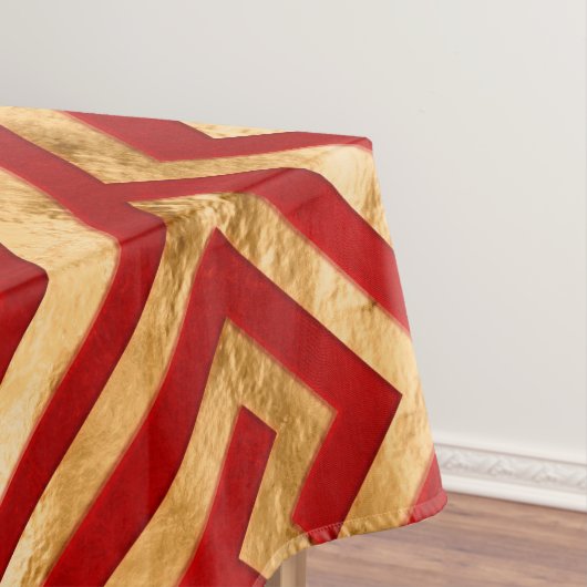 Griechisch Meander - griechischer Schlüssel - Gold Tischdecke (Beispiel)