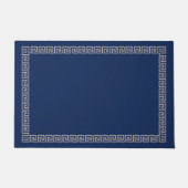 Griechisch Meander Key Border - Blau Fußmatte (Vorderseite)