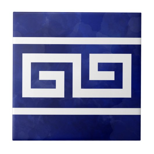 Griechisch Meander Key Border Tile Fliese (Vorderseite)