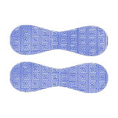 Griechisch Meander Key Squares Muster Blau Baseball (Paneele)