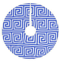 Griechisch Meander Key Squares Muster Blau