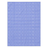 Griechisch Meander Key Squares Muster Blau Tischdecke (Vorderseite)