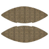 Griechisch Meander Key Squares Muster Brown Football (Paneele)
