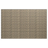 Griechisch Meander Key Squares Muster Brown Stoff (Fat Quarter (45,7 x 55,9 cm))