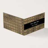 Griechisch Meander Key Squares Muster Brown Visitenkarten (Vorderseite)