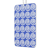 Griechisch Meander Key Waves Muster blau Autolufterfrischer (Links)