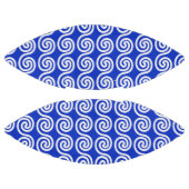 Griechisch Meander Key Waves Muster blau Football (Paneele)