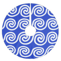 Griechisch Meander Key Waves Muster blau