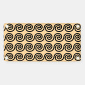 Griechisch Meander Key Waves Muster Brown Banner (Horizontal)