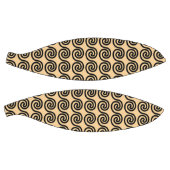 Griechisch Meander Key Waves Muster Brown Basketball (Panele)