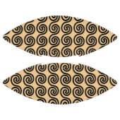 Griechisch Meander Key Waves Muster Brown Football (Paneele)