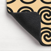 Griechisch Meander Key Waves Muster Brown Mousepad (Ecke)