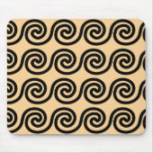 Griechisch Meander Key Waves Muster Brown Mousepad (Vorne)