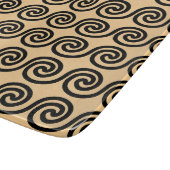 Griechisch Meander Key Waves Muster Brown Schneidebrett (Ecke)