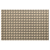 Griechisch Meander Key Waves Muster Brown Stoff (Fat Quarter (45,7 x 55,9 cm))