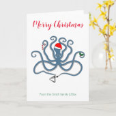 Griechisch/Minooktopus Weihnachtsfeiern Karte (Gelbe Blume)