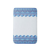 Griechisch-Mosaiksteinschmuck - Blauschattierungen Badematte (Vorderseite Vertikal)