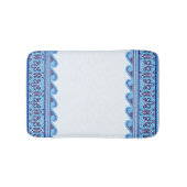 Griechisch-Mosaiksteinschmuck - Blauschattierungen Badematte (Vorderseite)