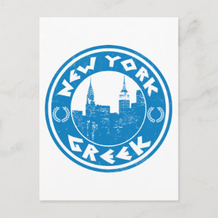 Griechisch-New York Postkarte