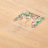 Griechisch-orthodoxe Christening BaptisGirl Acryleinladungen (Ablage )