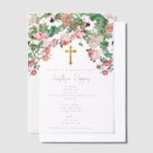 Griechisch-orthodoxe Christening BaptisGirl Pergament Einladungen (Versetzt)