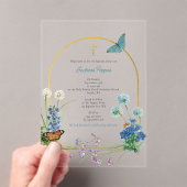 Griechisch-orthodoxe Christening Taufe Junge Wildb Acryleinladungen (Insitu (Handheld))