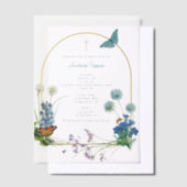 Griechisch-orthodoxe Christening Taufe Junge Wildb Pergament Einladungen (Versetzt)