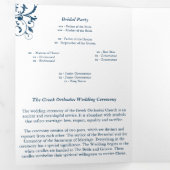 Griechisch-orthodoxe Hochzeitsprogramm Dreifach Gefaltete Ankündigung (Innen Erste Seite)