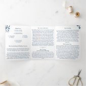 Griechisch-orthodoxe Hochzeitsprogramm Dreifach Gefaltete Ankündigung (Innenseite)