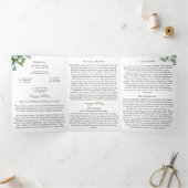 Griechisch-orthodoxe Hochzeitsprogramm Dreifach Gefaltete Einladung (Innenseite)