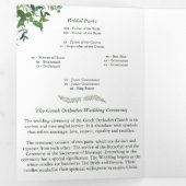 Griechisch-orthodoxe Hochzeitsprogramm Dreifach Gefaltete Einladung (Innen Erste Seite)