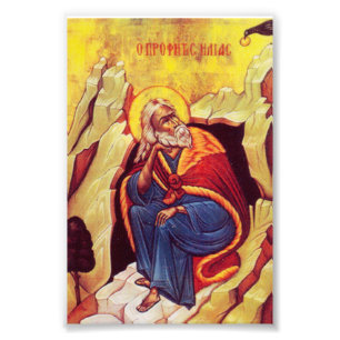 Griechisch-orthodoxe Ikone des Propheten Elija Fotodruck