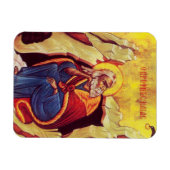 Griechisch-orthodoxe Ikone des Propheten Elija Magnet (Horizontal)