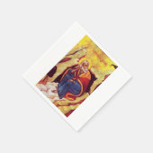 Griechisch-orthodoxe Ikone des Propheten Elija Serviette (Ecke)