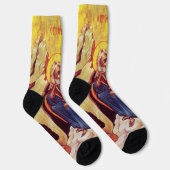 Griechisch-orthodoxe Ikone des Propheten Elija Socken (Rechts)