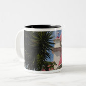 griechisch-orthodoxe Kloster Zweifarbige Tasse (Vorderseite Links)