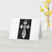 griechisch-orthodoxe Kreuz Karte (Gelbe Blume)