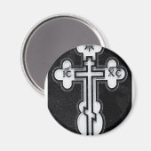 griechisch-orthodoxe Kreuz Magnet (Vorderseite/Rückseite)