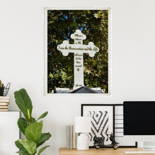 griechisch-orthodoxe Kreuz Poster (Heimbüro)