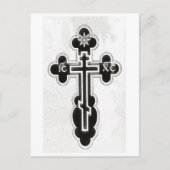 griechisch-orthodoxe Kreuz Postkarte (Vorderseite)