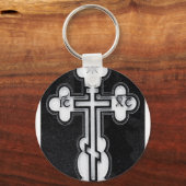 griechisch-orthodoxe Kreuz Schlüsselanhänger (Vorderseite)