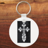 griechisch-orthodoxe Kreuz Schlüsselanhänger (Vorderseite)