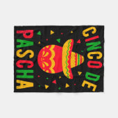 Griechisch-orthodoxe Ostern Egg Kalo Pascha Cinco Fleecedecke (Vorderseite (Horizontal))