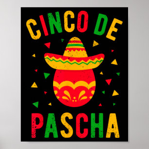 Griechisch-orthodoxe Ostern Egg Kalo Pascha Cinco Poster