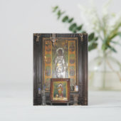 Griechisch-orthodoxe religiöse Ikone eines Heilige Postkarte (Stehend Vorderseite)