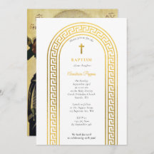 Griechisch-orthodoxe Taufe Gold griechischer Schlü