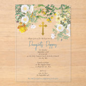 Griechisch-orthodoxe Weihnachtsfeier Acryleinladungen (Vorderseite)