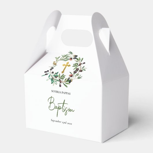 Griechisch-orthodoxe Weihnachtsfeier Taufe Lebensg Geschenkschachtel (Vorderseite)